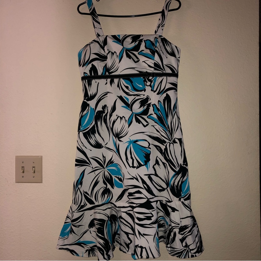 R&K Blue/White/Black Summer Dress